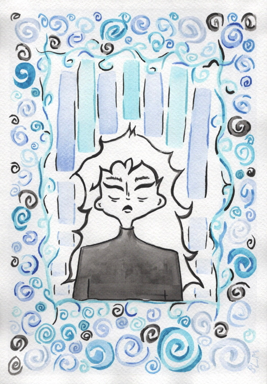 A Sickly Spiral Print