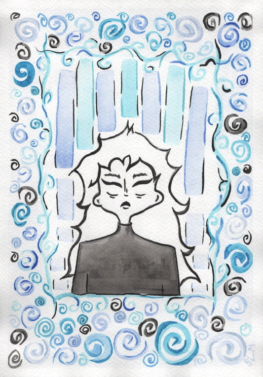 A Sickly Spiral Print