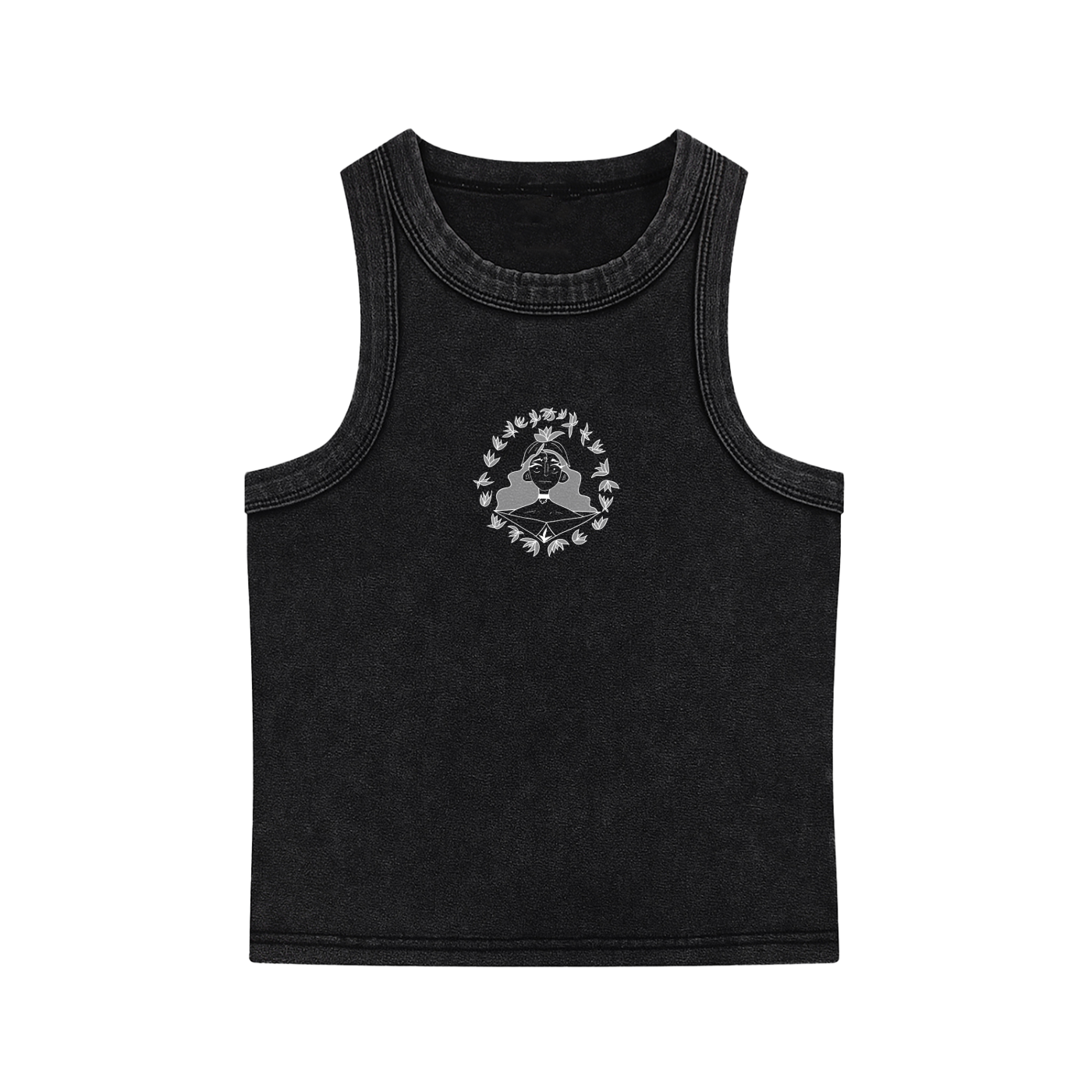 The Garden Hermit Black Tank Top